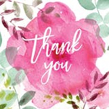 Tickled Pink - Thank You Card